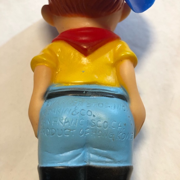 Vintage Yosemite Sam Rubber Squeaky Toy R Dakin & Co Warner Bros Looney Tunes - Picture 3 of 9